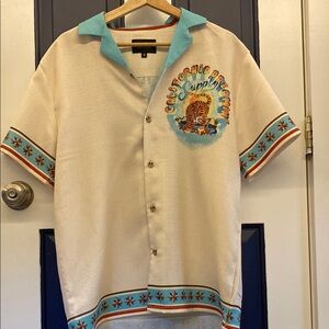 Malibu button up tiger shirt!